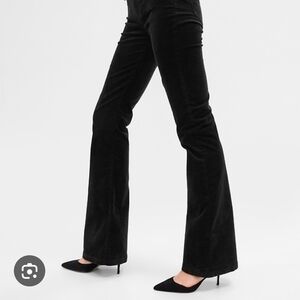 GAP Black Corduroy High-Rise Pants